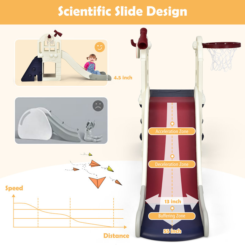 Costway 75'' W Indoor and Outdoor Plastic Climber & Reviews Wayfair